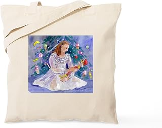 CafePress Clara And The Nutcracker Christmas Tote Bag Natural Canvas Tote Bag, Reusable Shopping Bag