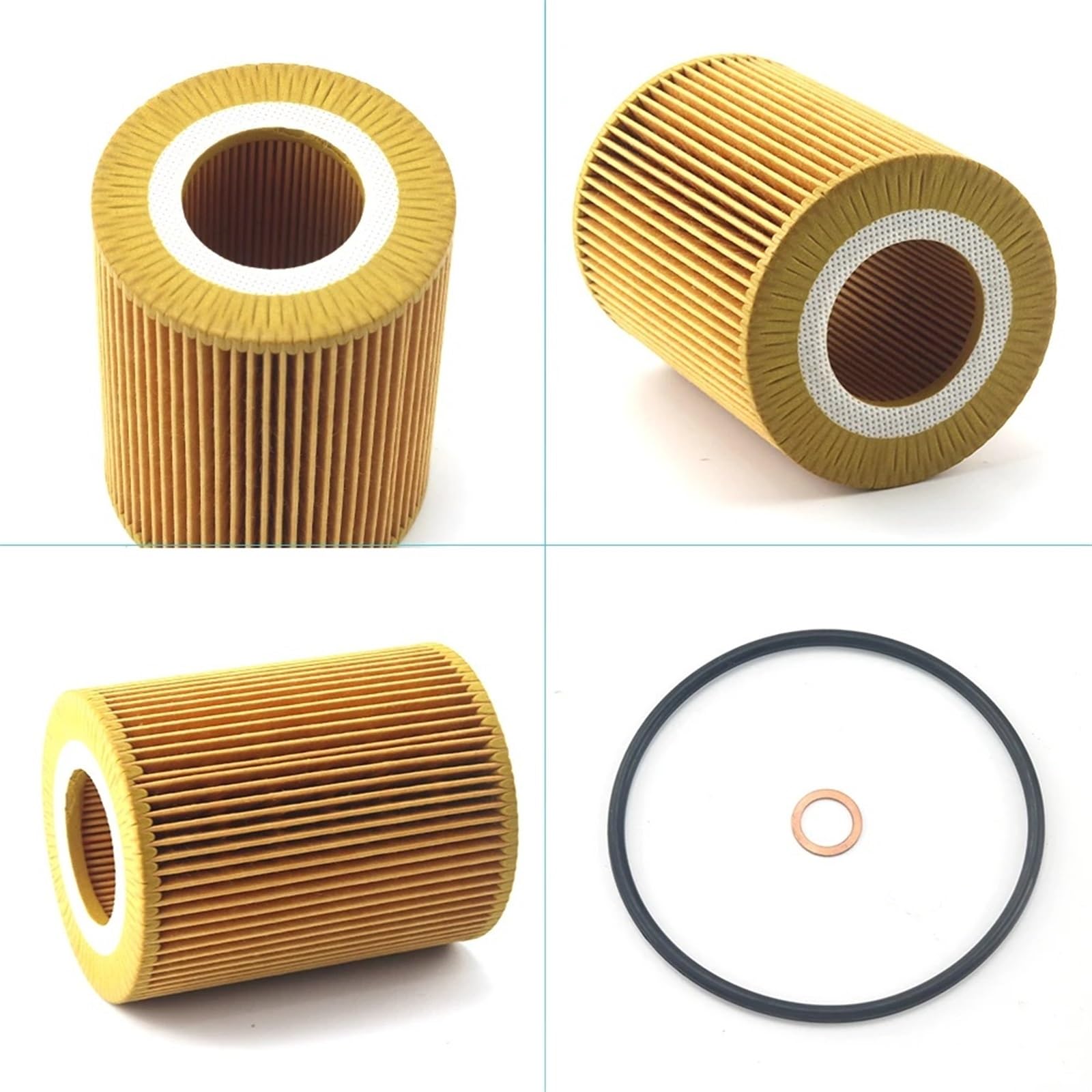 MOTOHIRO Filtro de Aceite 11427512300 for BMW E36 Z3 E39 E46 E53 E60 E83 X3 320i 330Ci 325i 325xi 528i Z3 Z4 Filtros de Aceite para vehículos (Size : 4PCS)
