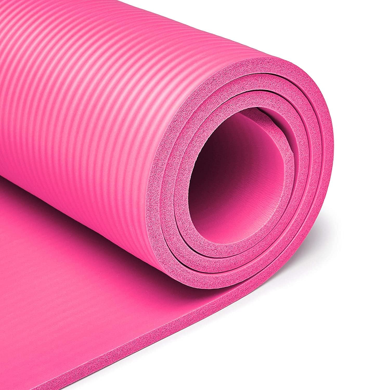 Harshit Textiless.Yoga and Exercise mat of 8 mm (Brown) Yoga Mat with Yoga Mat Carry Strap 100% Eco Friendly
