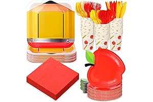 Apple Paper Plates: A Delightful Back-to-School Essential