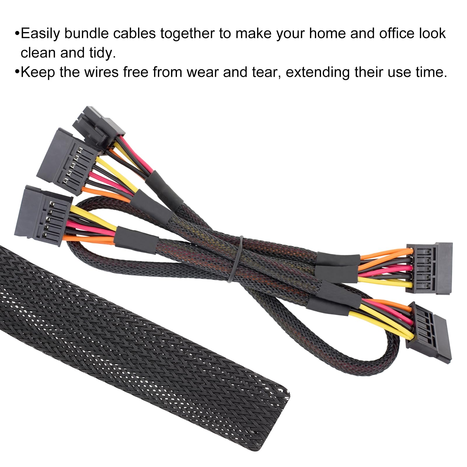 Rebower 10ft PET Expandable Wire Loom 1 Inch - Image 4