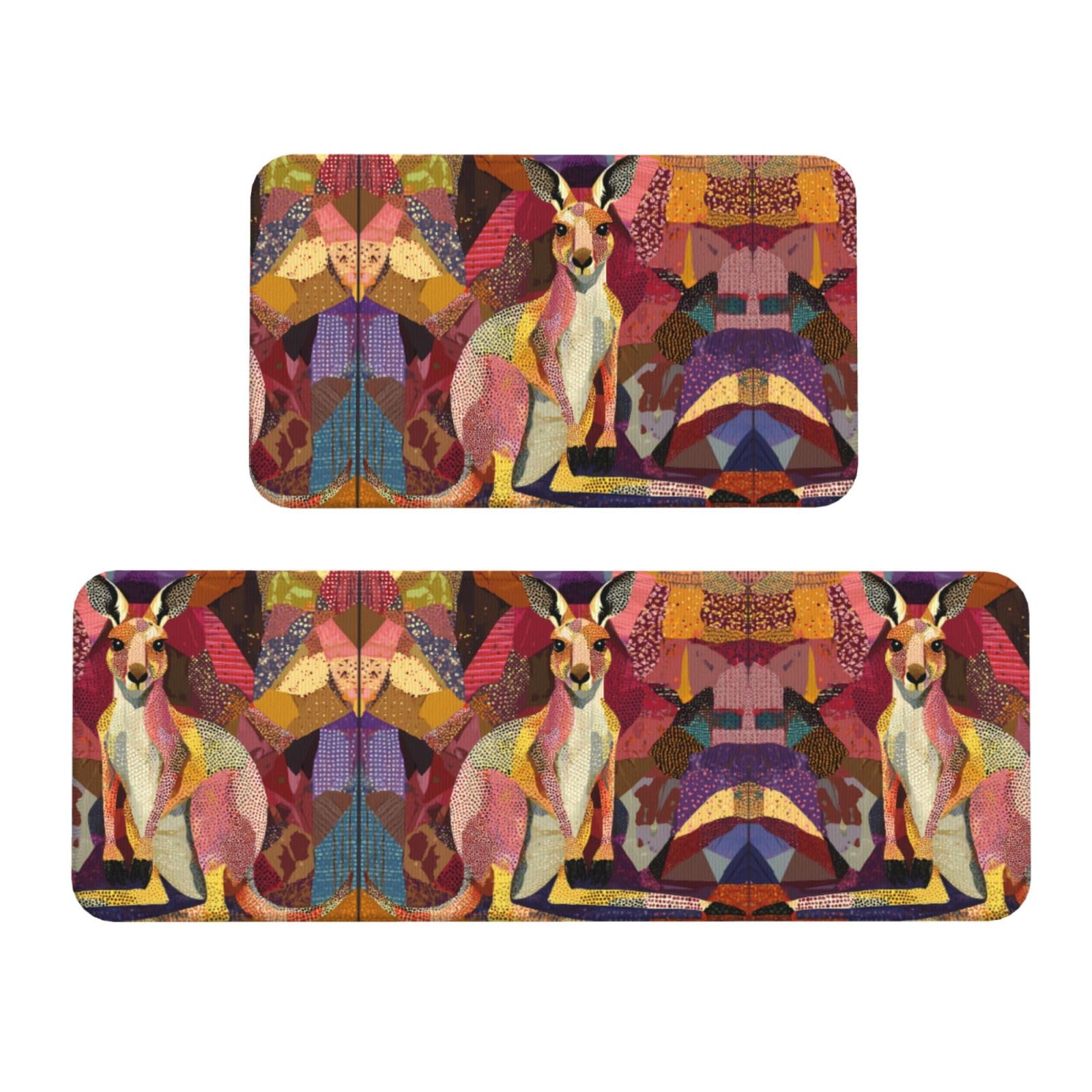 Alfombrillas de cocina antideslizantes para evitar resbalones con un moderno diseño de canguro