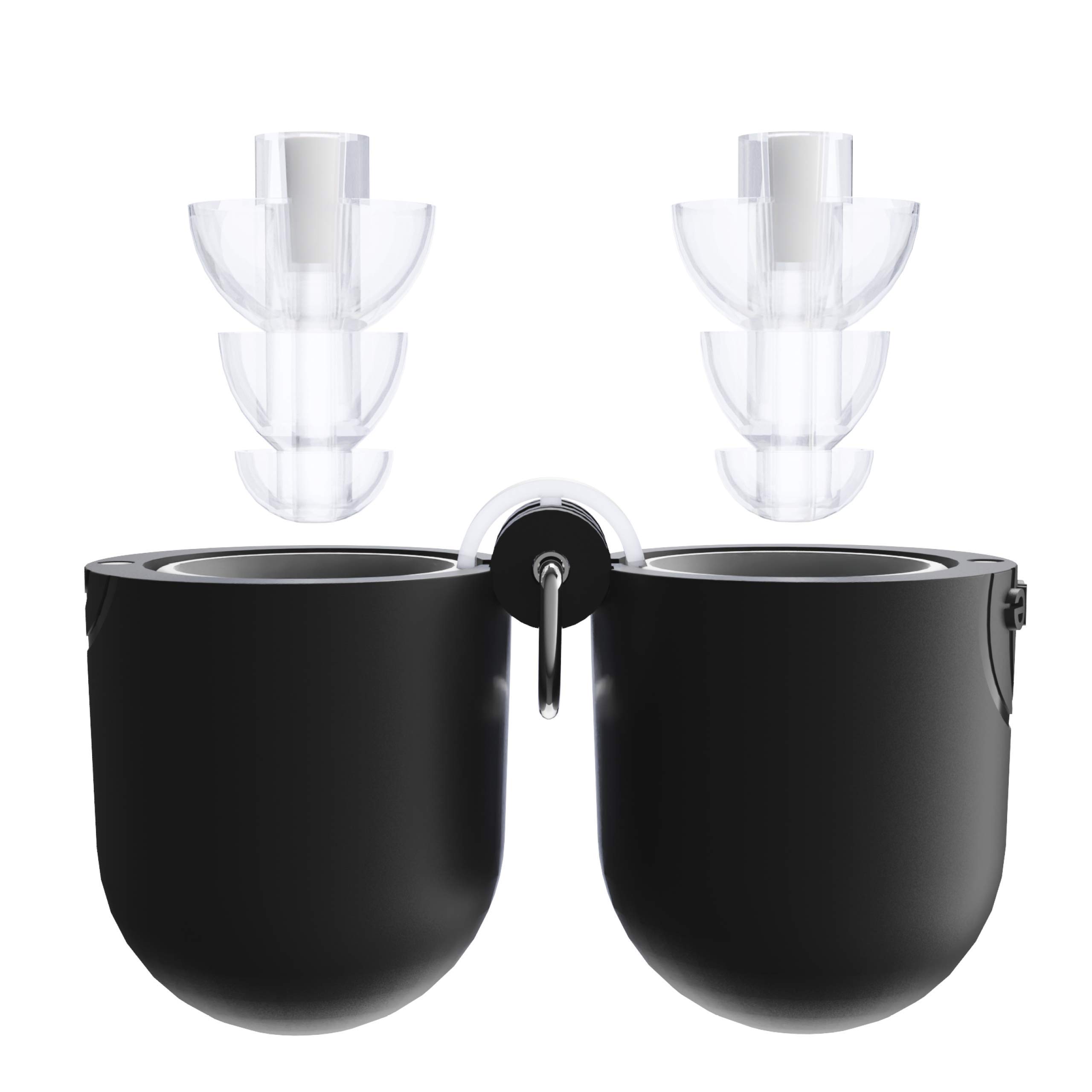 Thone D1 Ear Protection - Transparent & Comfortable Design - Earplugs for Concerts & Parties - with Practical Storage Box
