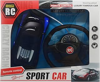 سيارة سبورت مع جهاز التحكم عن بعد للاولاد من اخري - اسود ازرق