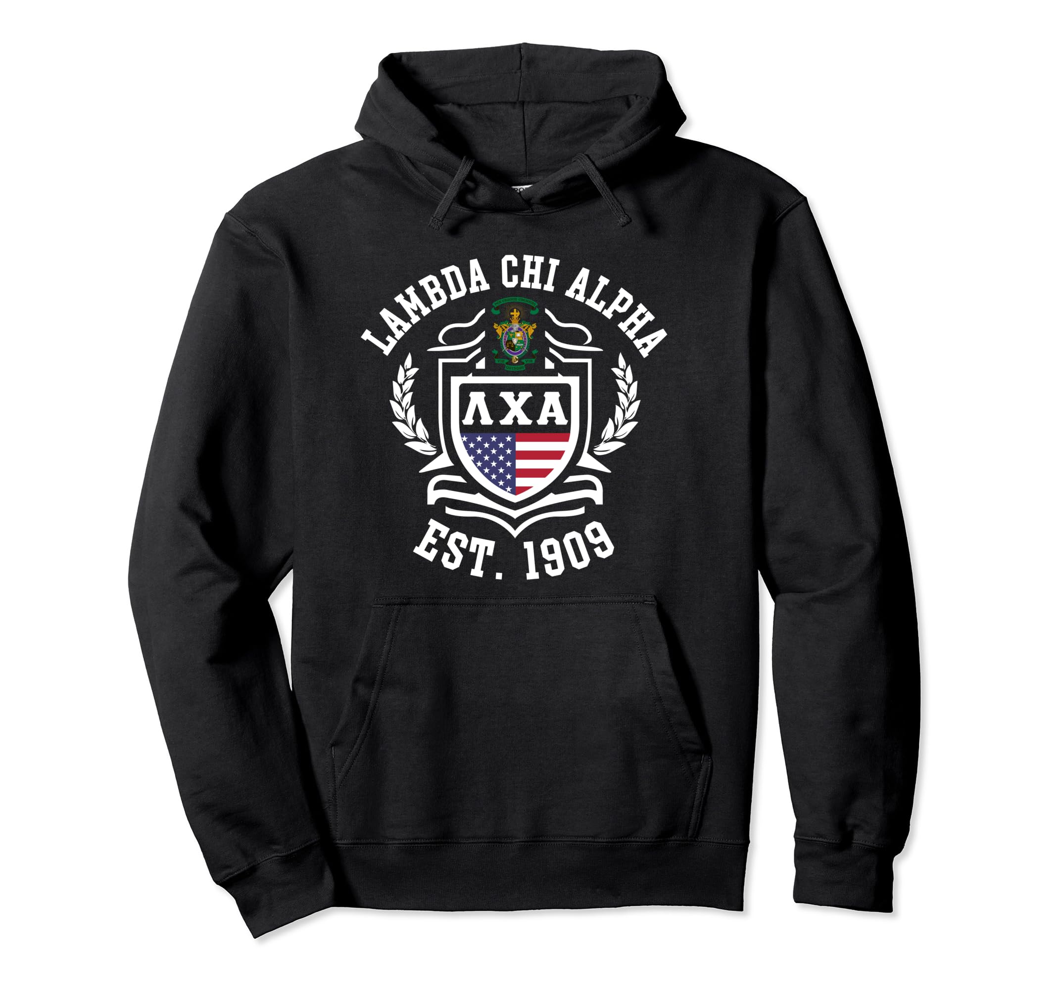 Lambda Chi Alpha Fraternity Est.1909 Lambda Pullover Hoodie