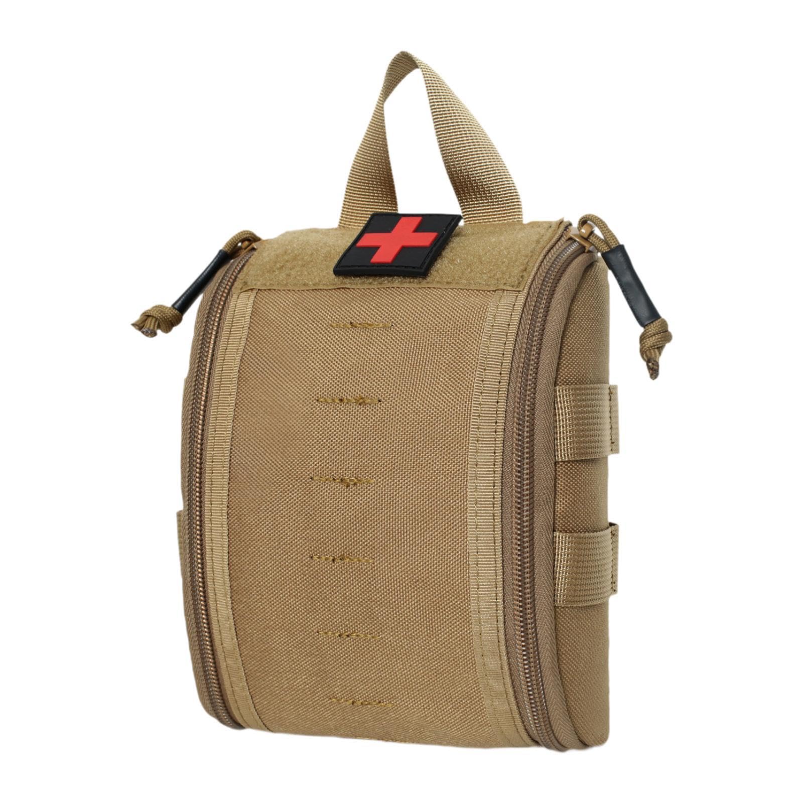 First Aid Bag Multipurpose Practical Portable Utility for Backpacking Hiking Khaki | Waist Packs & Bags | Hiking Backpacks | Camping & Hiking | Outdoor Sports-image-16