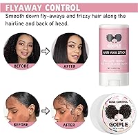 Vista 6 de Juego de pegamento para peluca de encaje frontal, resistente al agua con herramientas, barra de cera para el cabello, removedor, cera de control