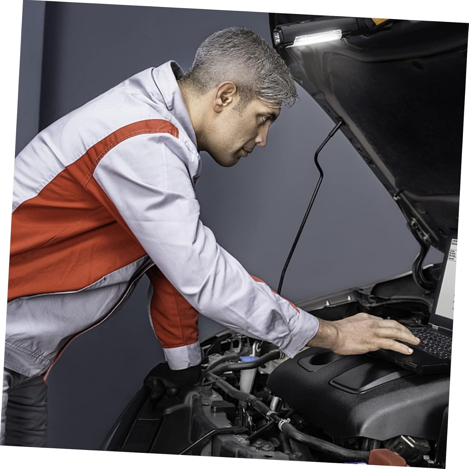 Zerodeko 12v Car Battery Monitor Auto Supplies Battery Tester Printer Language Support Craftsmanship Easy to Carry