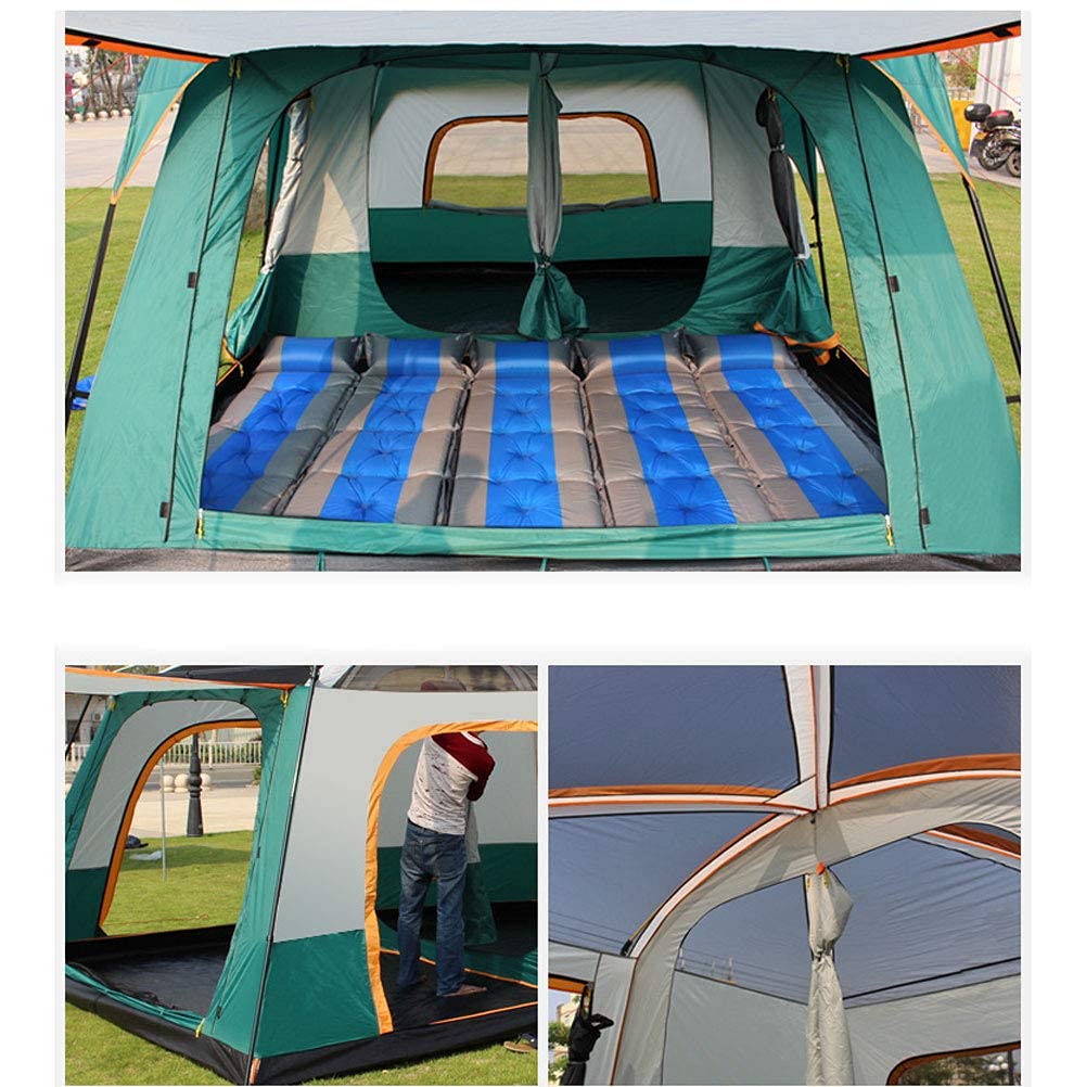 Rodzinny namiot tunelowy Duży namiot kopułowy z bardzo dużymi przedziałami sypialnymi i przedsionkiem Camping Namiot turystyczny dla rodziny, festiwalu, wspinaczki górskiej interesting