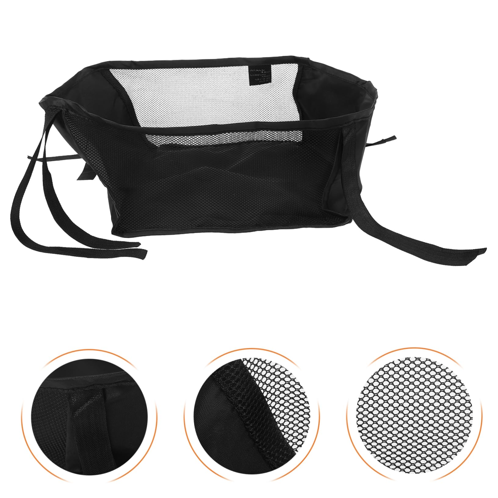 Yardwe Organizer Borsa Portaoggetti Multifunzione Oxford per Passeggino Nero Sicura per Uscite All'aperti per Neogenitori, per Uscite All'aperto e Shopping