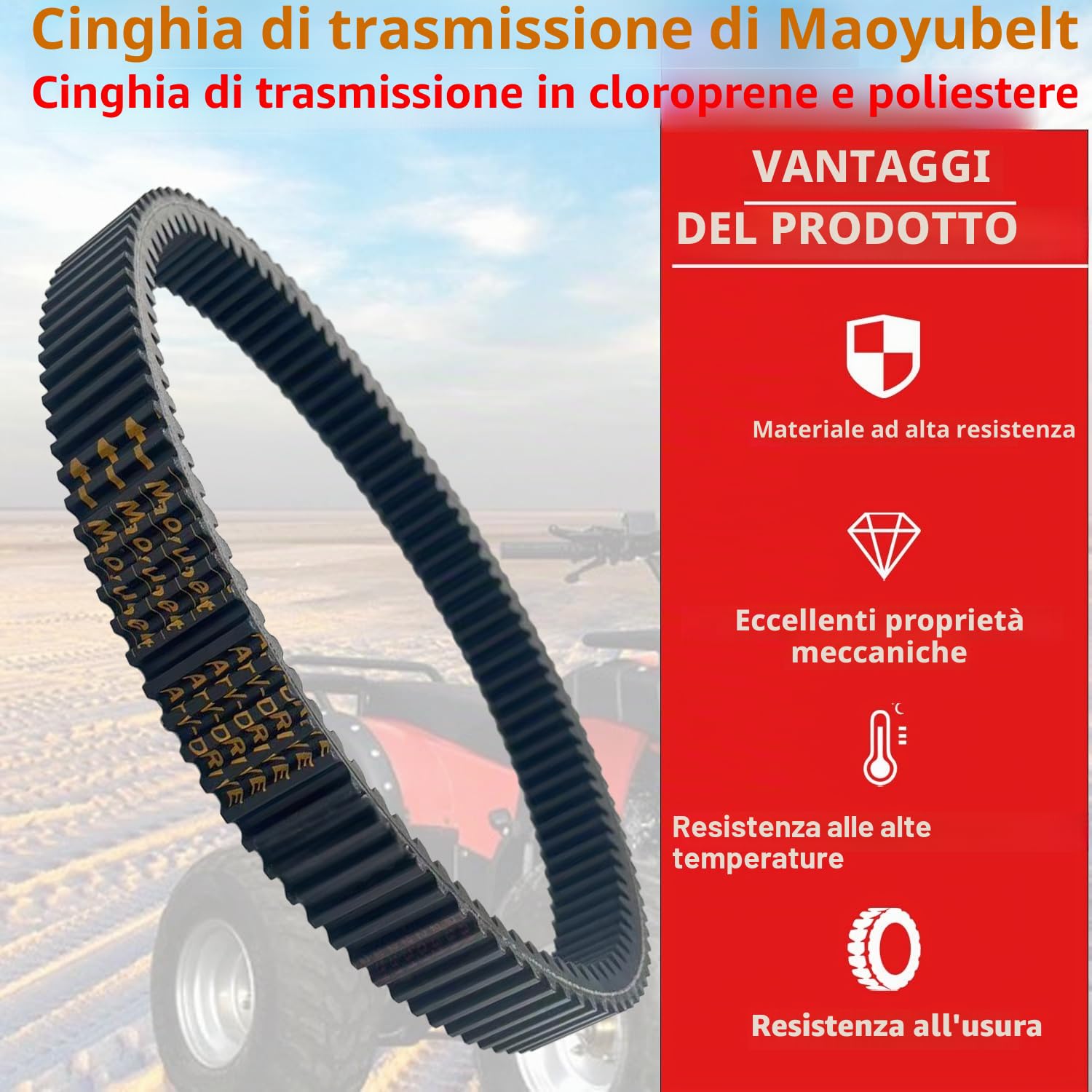 Cinghia di trasmissione per moto, adatta per Kymco K-XCT 300, People GTI 300, Shadow 300 GTI, Downtown 350 300, Dink Street 300, ADIVA AD3 300cc per Kawasaki J300 OEM: 23100-LEA7-E01