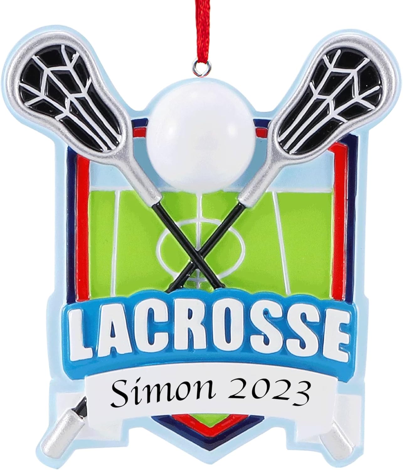UniqXmas Personalized Lacrosse Christmas Ornament 2023 La