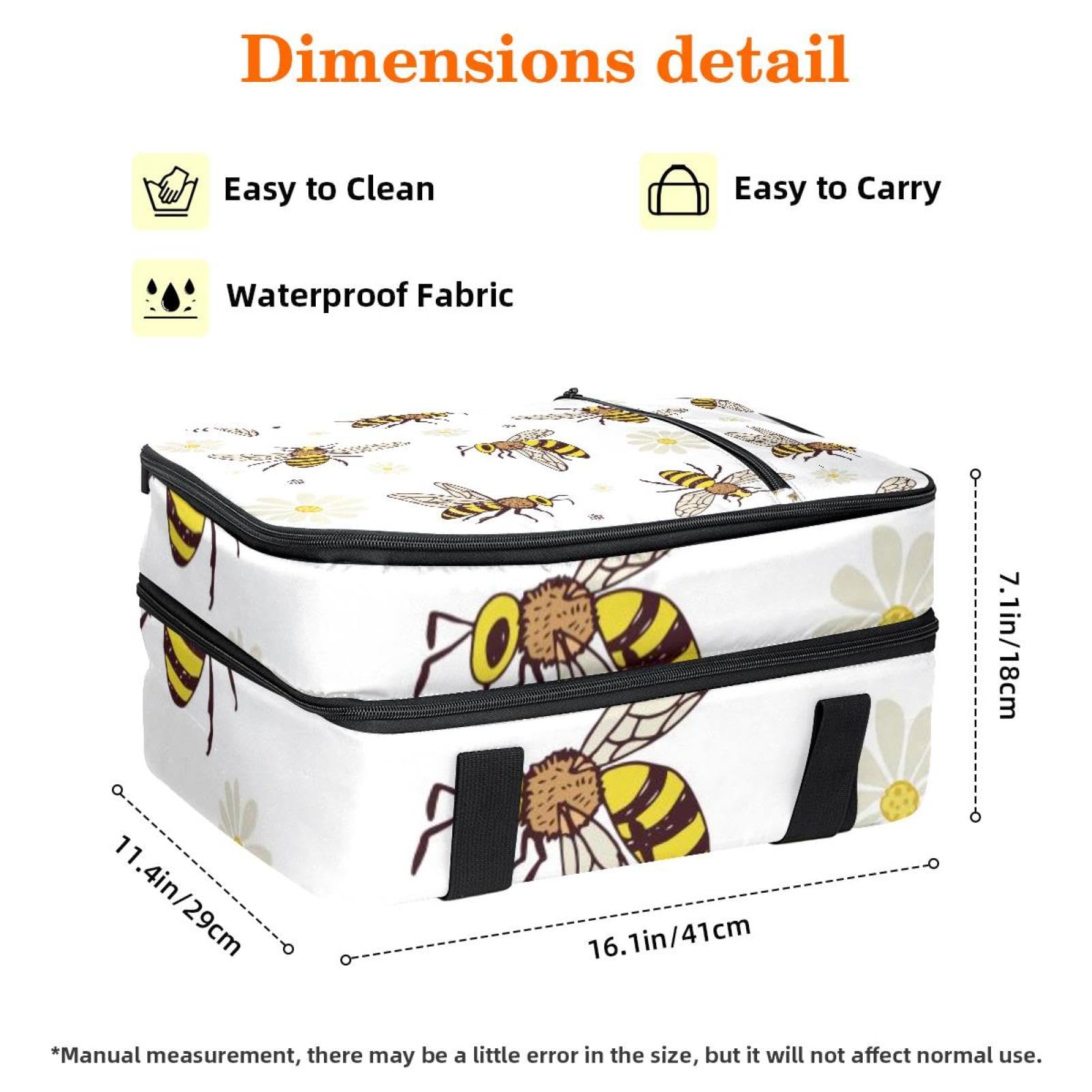 Grand sac à déjeuner isotherme pour homme et femme, double couche, étanche, étanche, réutilisable, sac fourre-tout pour le travail, l'école, le pique-nique, la plage, le camping, les voyages, motif