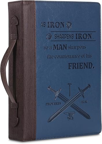 Mr. Pen - Fundas para la Biblia para hombres, 10.7 x 7.5 x 2.4 pulgadas, funda de la Biblia para hombres, bolsa de la Biblia, fundas de la Biblia