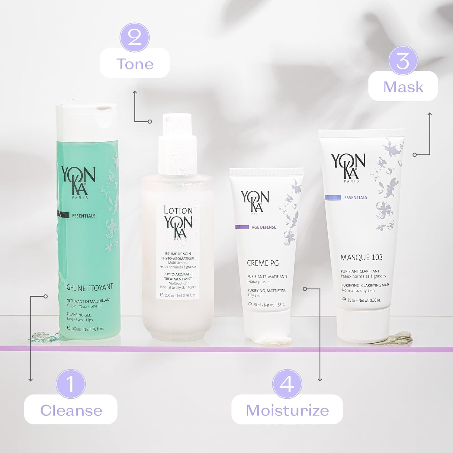 Yonka Masque 103 | Clay Face Mask | Clarify Skin and Tighten Pores with Botanical Extracts and Triple Clay Blend | Oily and Acne Prone Skin | Paraben-Free | 3.30 oz - Image 7