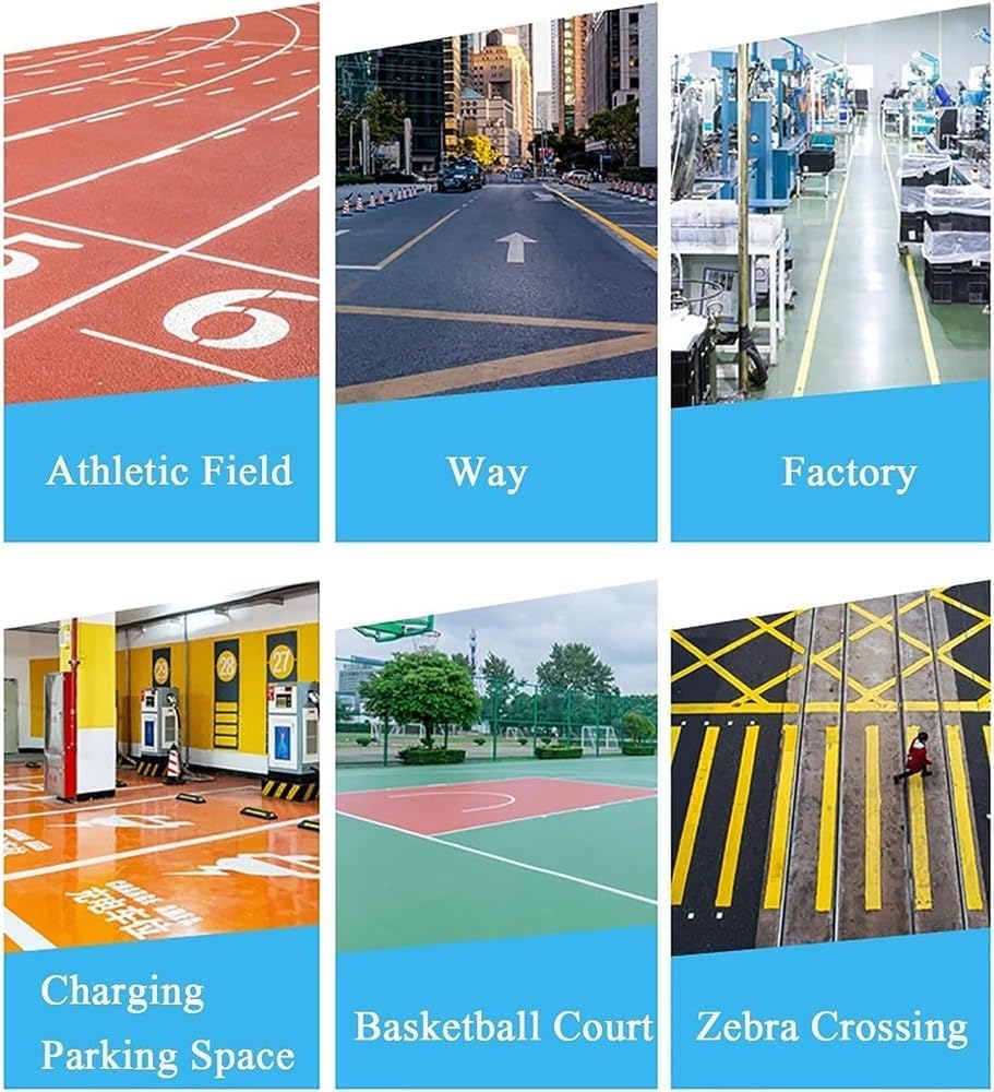 Hand-Push Lane Marking Applicator,Multifunction Line Marking Machine,Marking Tools,Lane Marking Applicator,Paint Line Striping Equipment,Straight,Arc,and Round Can Be Adjusted