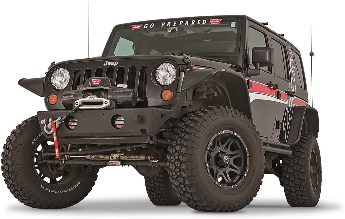 WARN 87775 Front Bumper Elite w/o Tubes - Jeep Wrangler 2012