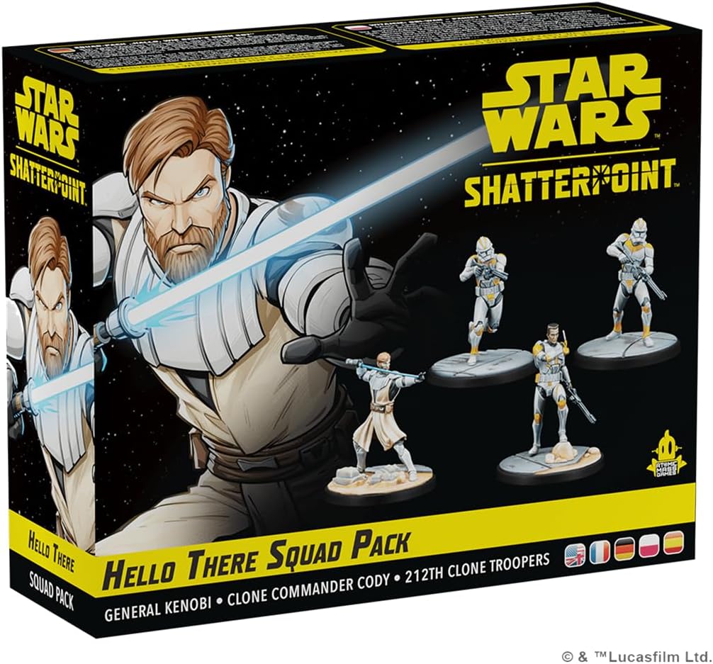 Atomic Mass Games | Star Wars Shatterpoint: Hello There - Obi-Wan Kenobi Squad Pack | Tabletop Miniatures Game | Ages 14+ | 2 Players | 90 Minutes Playing Time