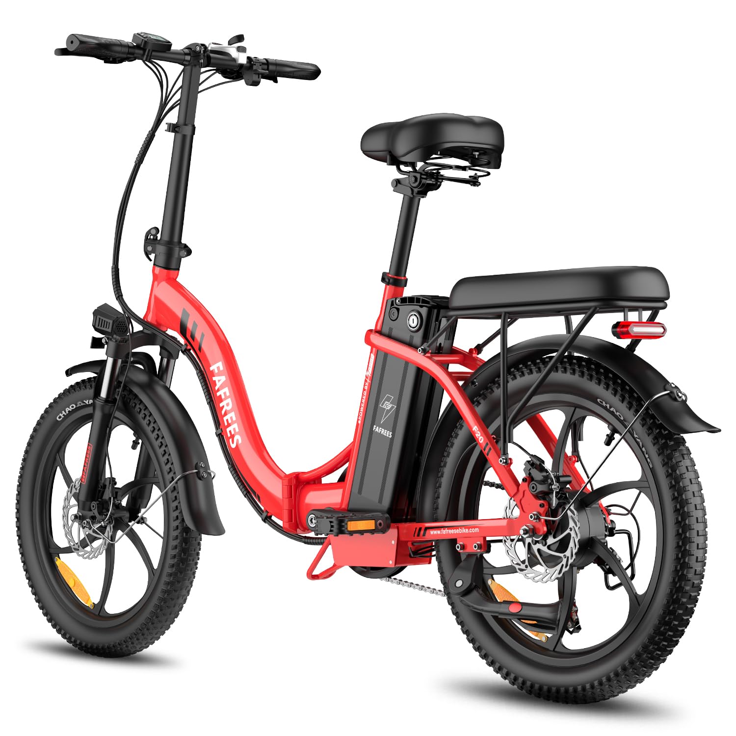 cysum F20+ Bici elettrica donna uomo, 20 pollici pieghevole bicicletta elettrica, batteria al litio da 36 V e 20 Ah, motore da 250 W, 25 km/h