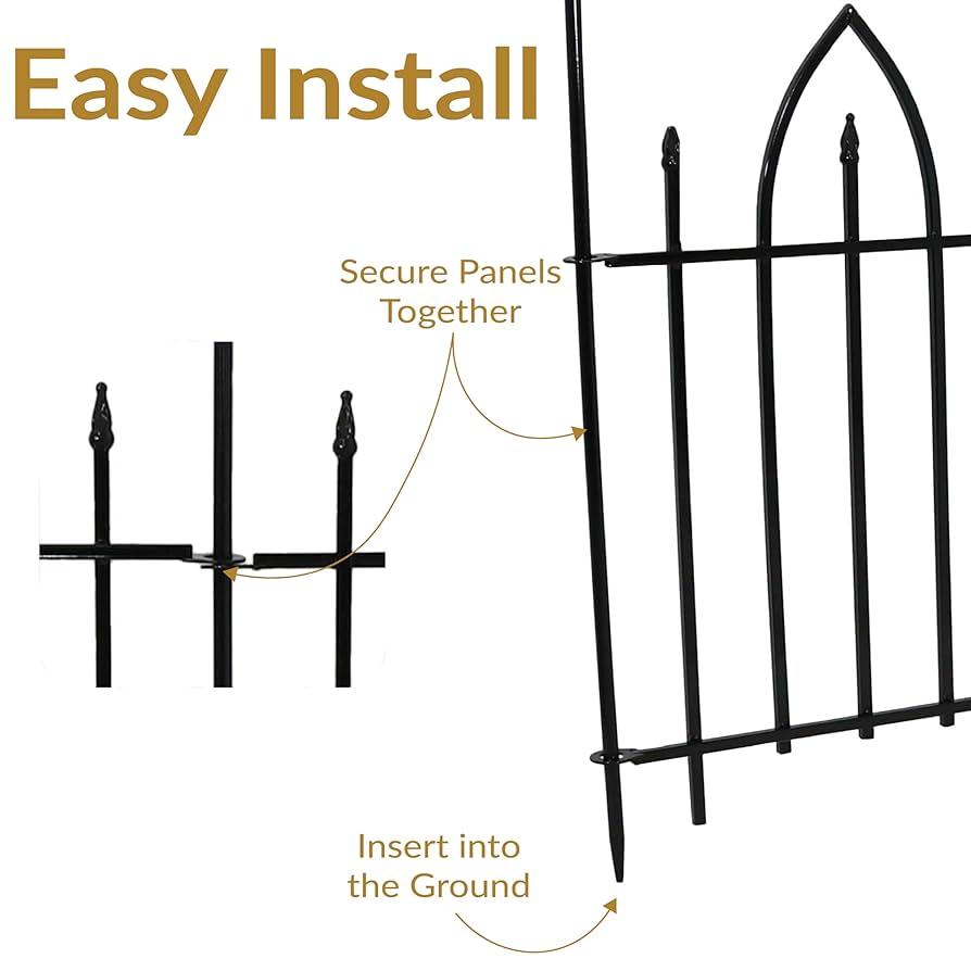 新品FENCE OF DEFENSE『REUNITED&STARTING… Sidasu Black Steel Frame DIY Gate Building Kit-Fence Gate