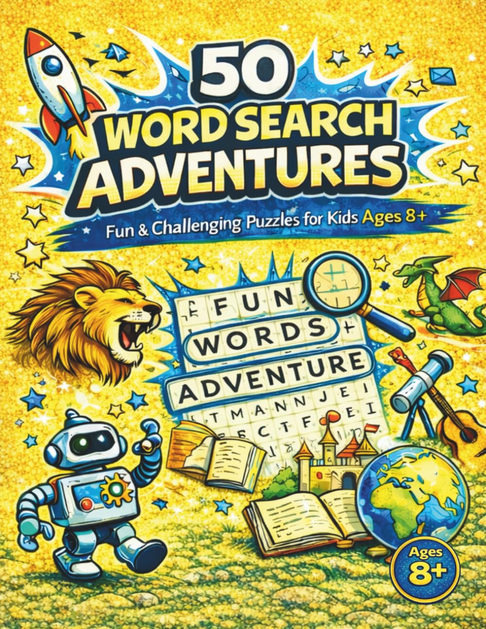 50 Word Search Adventures: for kids 8+