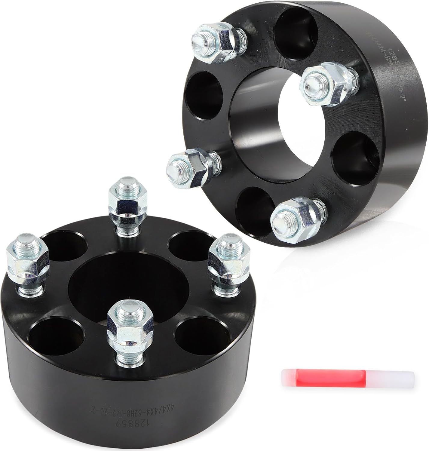 4x4 Wheel Spacers for ClubCar Carryall 300 Turf 2014 2019-2022 for ClubCar Cafe Express 2014 2019-2022, 2Pcs 2 inch wheel spacers Wheel Adapters & Spacers 1/2 Studs 62mm Bore
