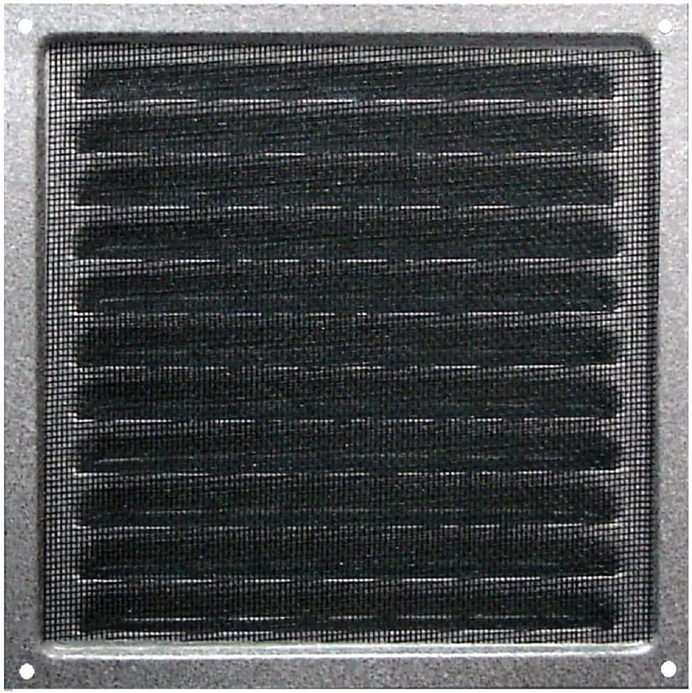 Air Vent Galvanized Steel, Grill with Insects Net 250 x 250 mm (10 x 10