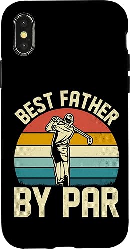 iPhone XXS Vintage Best Dad By Par - Father's Day Golfing Case