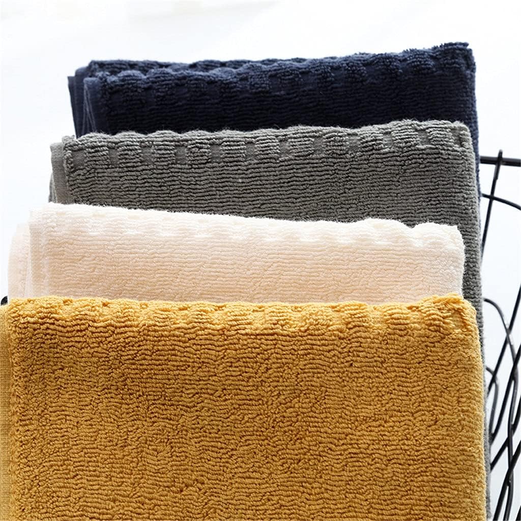 4pcs Towel Cotton Daily Gift Adult Plain Thick Embroidered