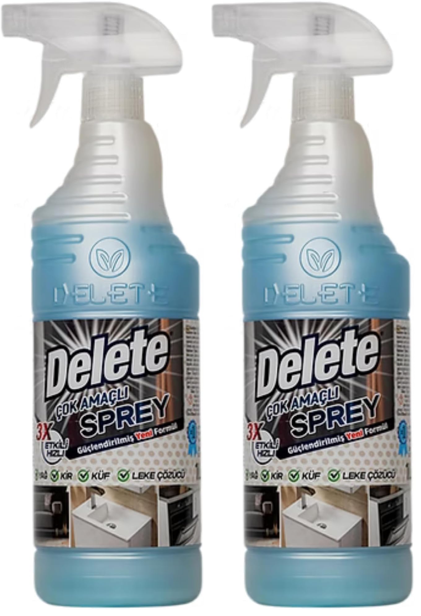 Delete Küf Yağ Kir Leke Çıkarıcı 1L 2li paket