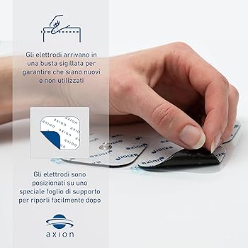 Elettrodi TENS/EMS 10x5 Cm - 8 Pezzi, Autoadesivi E Riutilizzabili - Compatibili Con Beurer, Sanitas