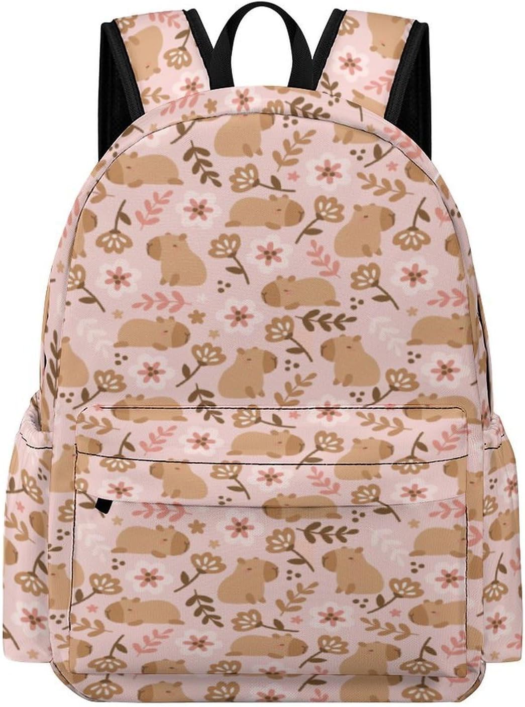 Cute Capybaras Backpack for Women 17 inch Travel Casual Backpack Lightweight Waterproof Hiking Daypack