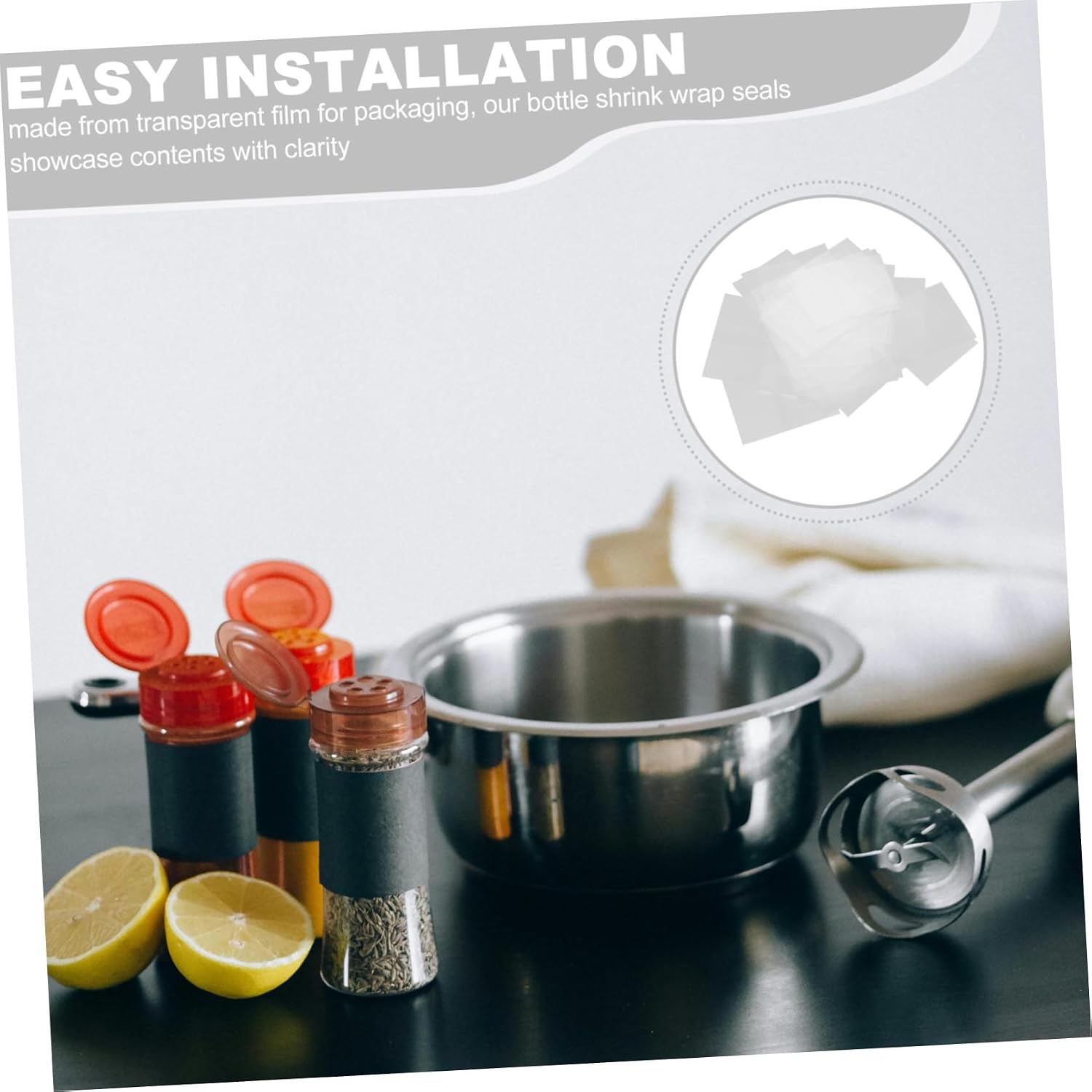 Heat Shrink Film for Containers and Sauce Jars, PVC Xmas