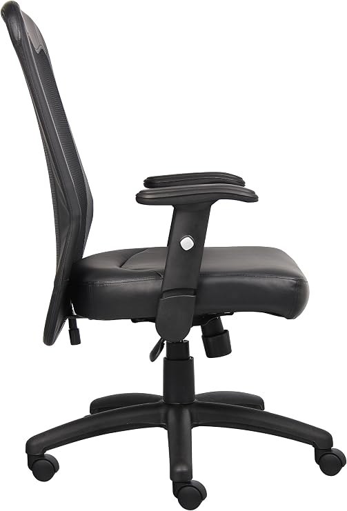 Boss Office Products B580 Boss Web Chair, Black/Black, High-Back
