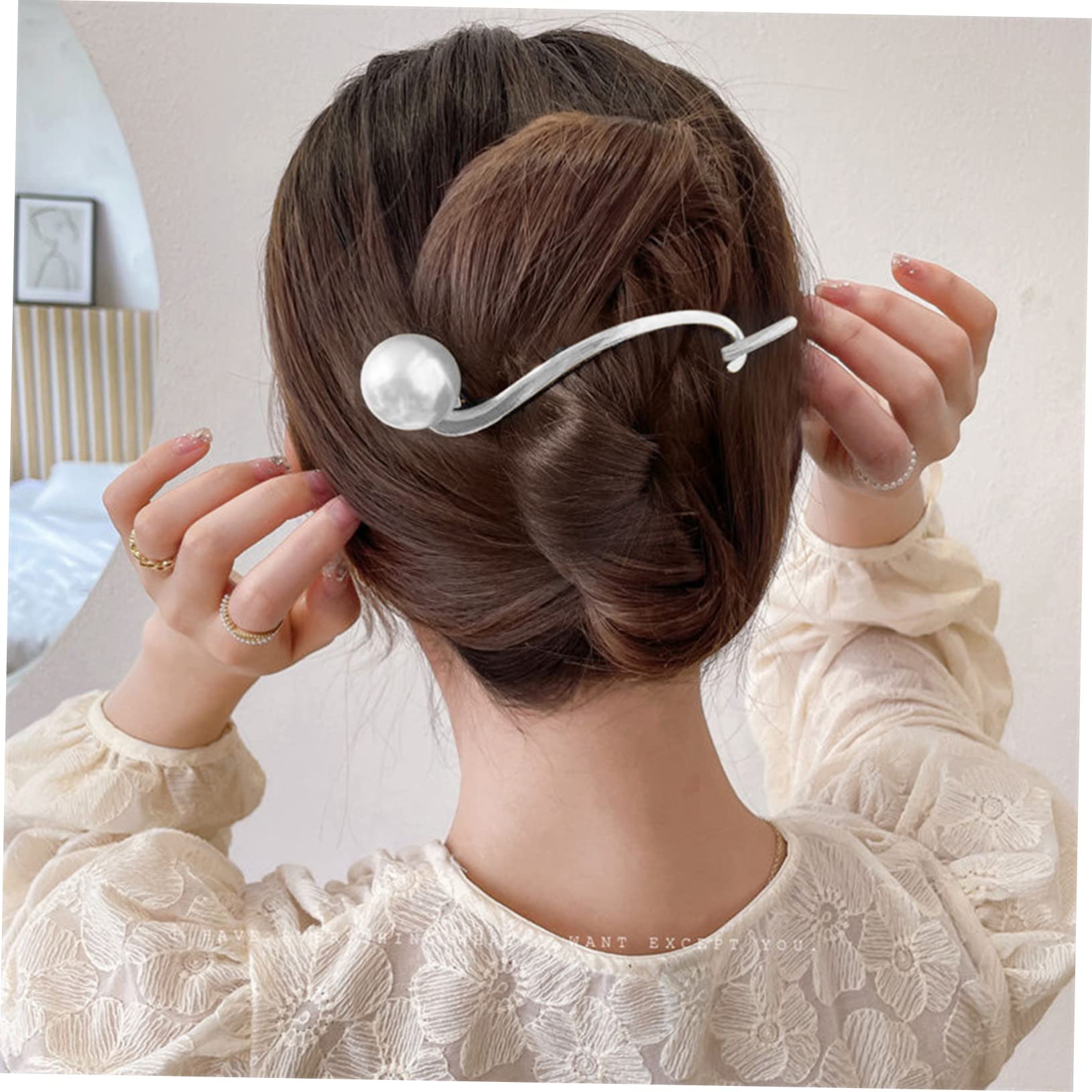 16 Pz fermaglio per con perle mollette per da donna forcina per decorativa hair clip hair pin fermagli per delicati copricapo delle ragazze Metallo