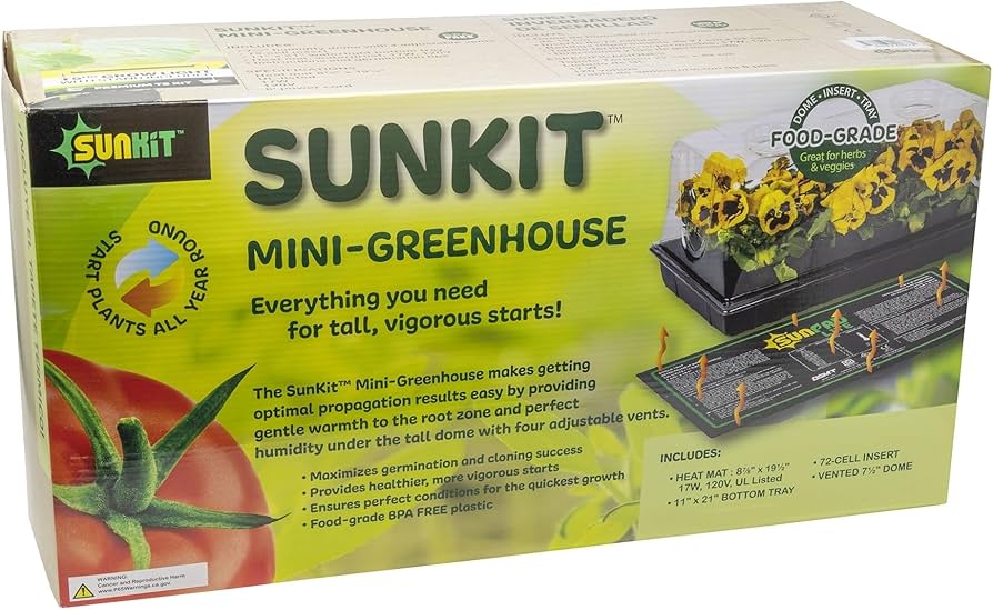 Amazon.com: SUNPACK Sunkit LED BPA-Free Mini Greenhouse Kit - for