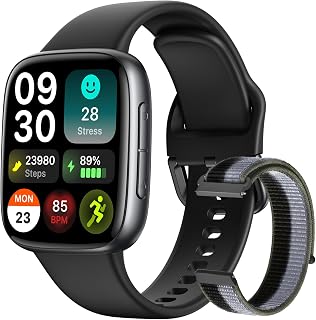 Smart Watch for Men Women, 1.85" AMOLED Ultra-Clear Screen Smartwatch Compatible iPhone/Samsung/Android, 100+ Sport Modes ... Price In India