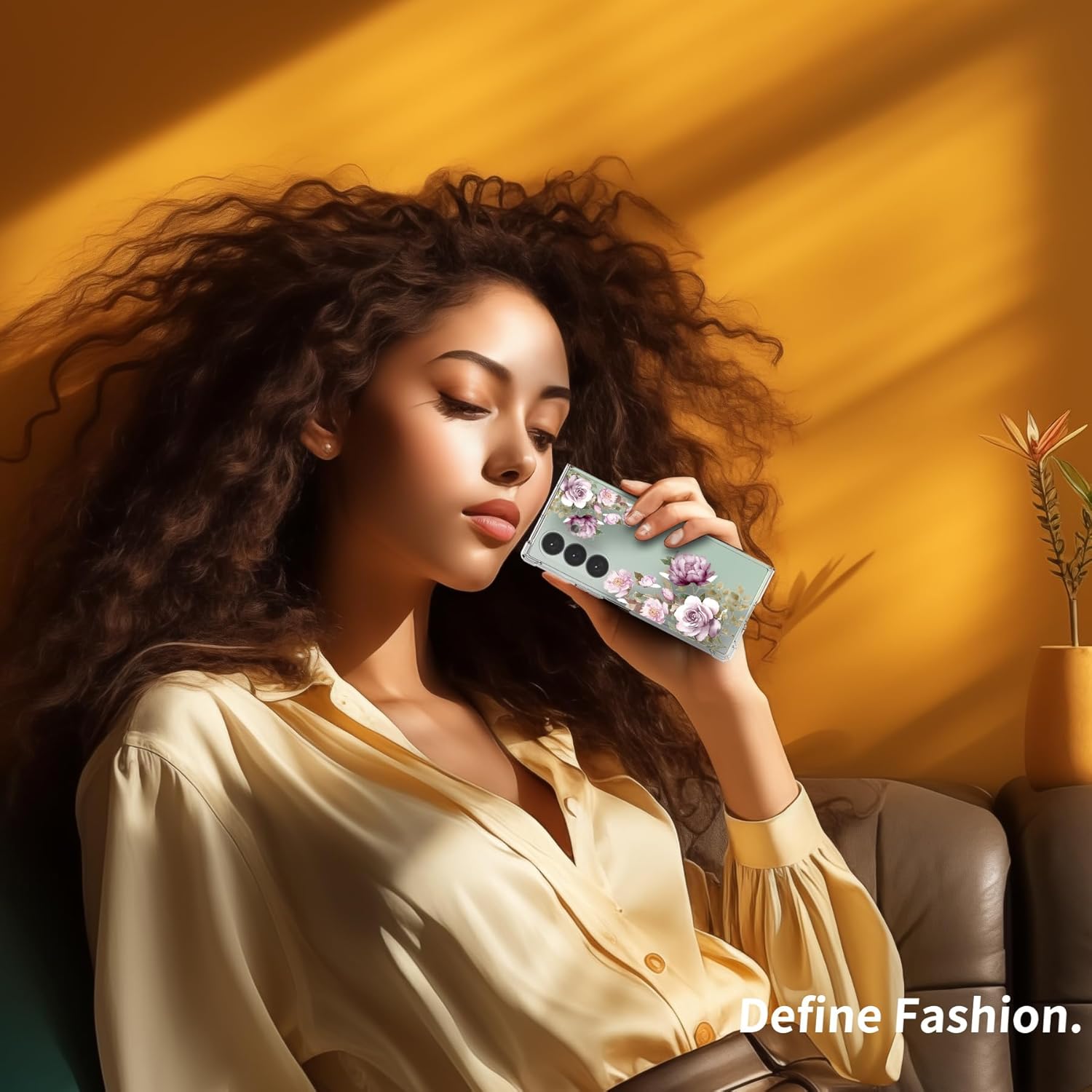 for Samsung Galaxy Z Fold 7 Case 5G Flowers Slim Anti-Drop Shockproof Protective Soft Shockproof Clear Phone Protective Covers 8.2 Inch for Women Men (Cherry Blossoms) - Image 5