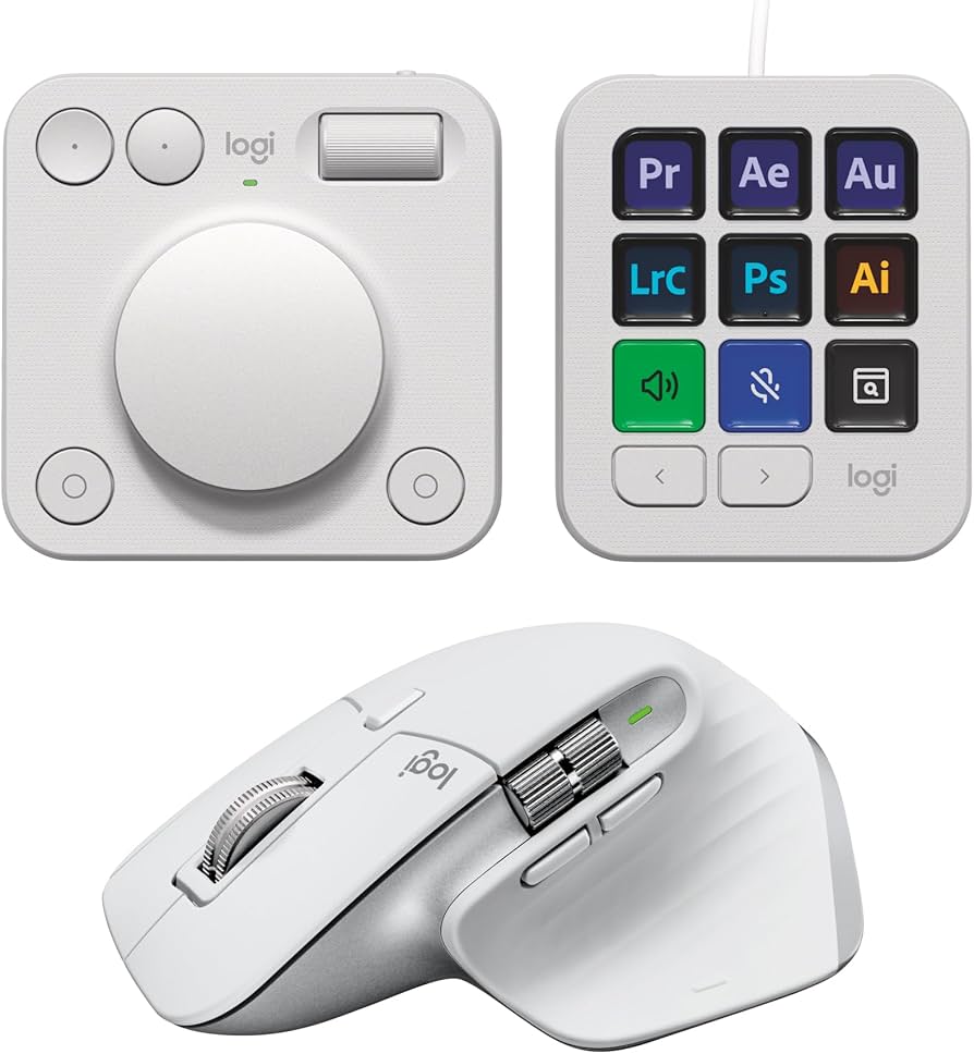 logi MX Creative Console ホワイト Amazon.com: Logitech MX Creative Console, 9 Customizable LCD Keys