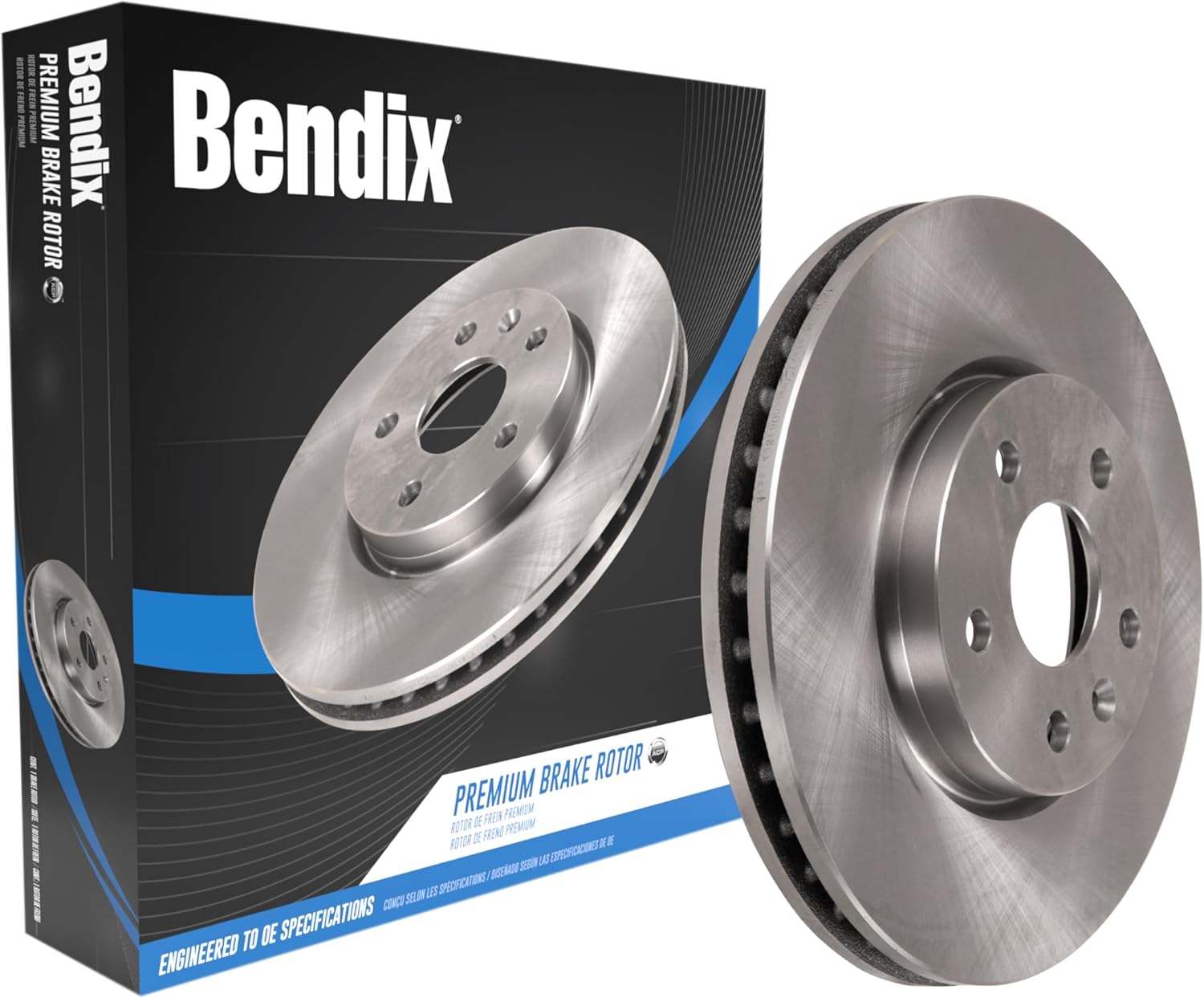 Bendix Premium Rear Brake Rotor for Mercedes SL (2000-2002)