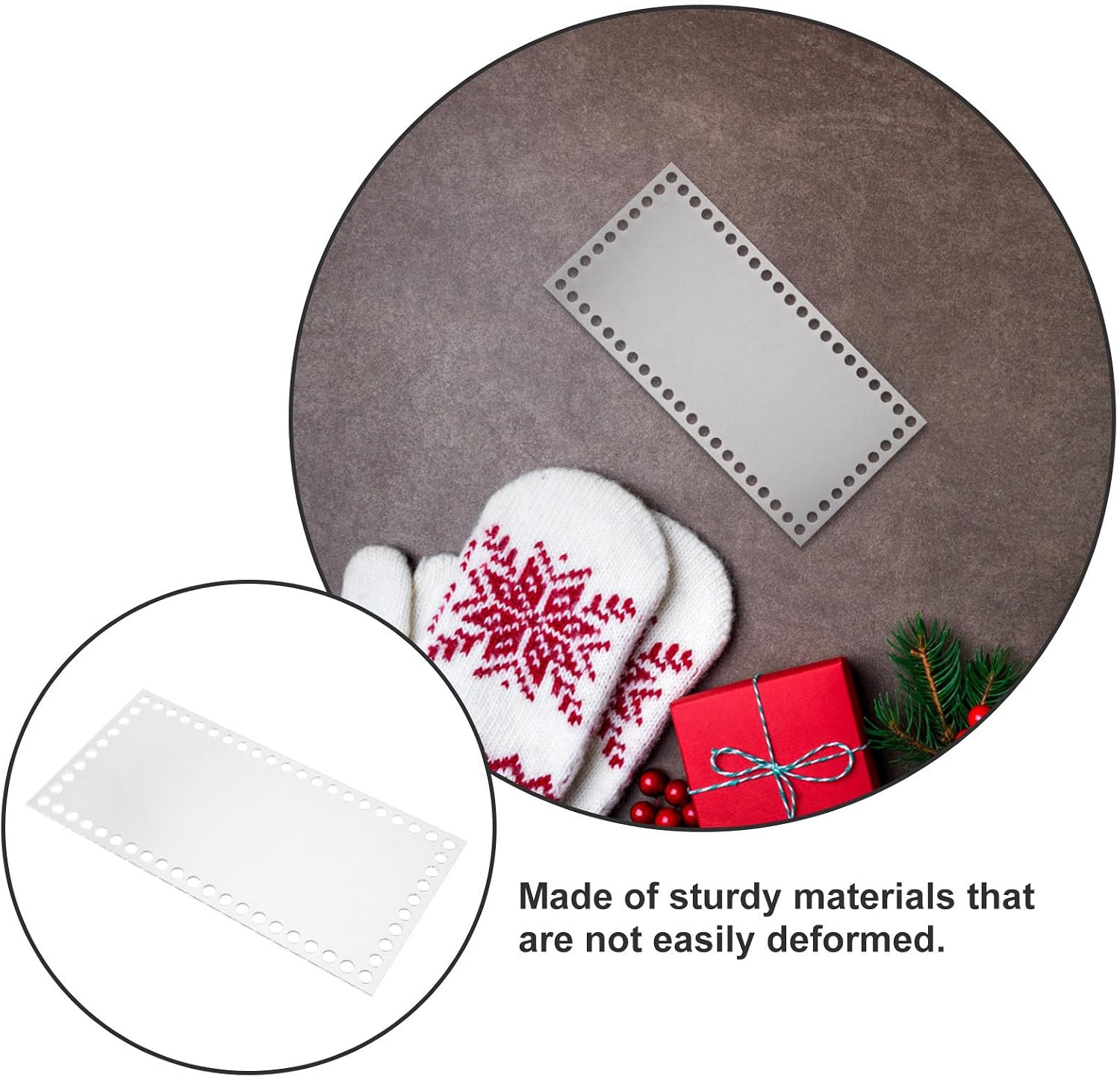 Bag Rectangle Acrylic 2mm Board 10pcs for DIY Crochet Handbags