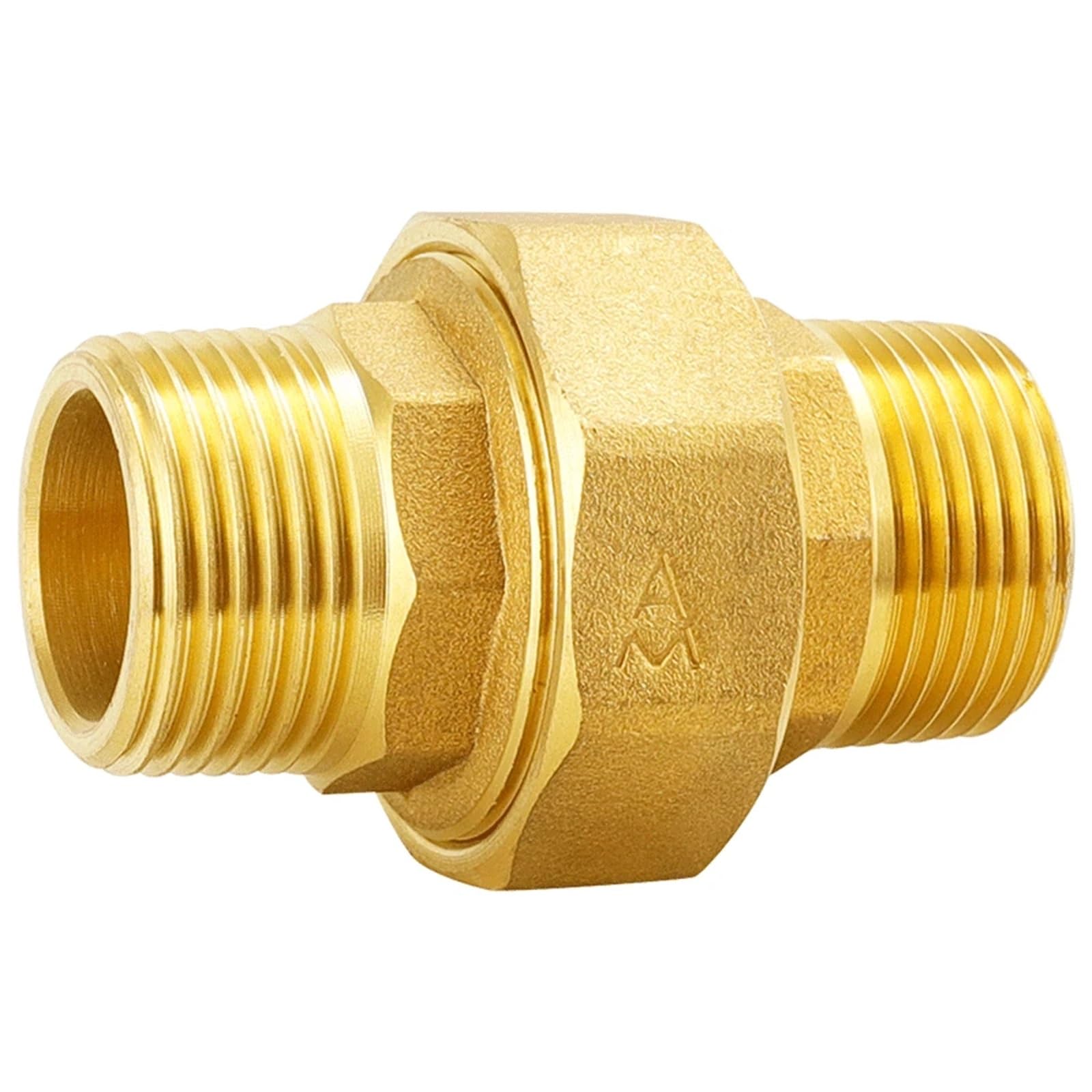 H59 Brass 1/2" 3/4" 1" 2" BSPP Male To Male Thread Pipe Fitting Thickening Union Joint Water Gas Coupler Connector(3/4")