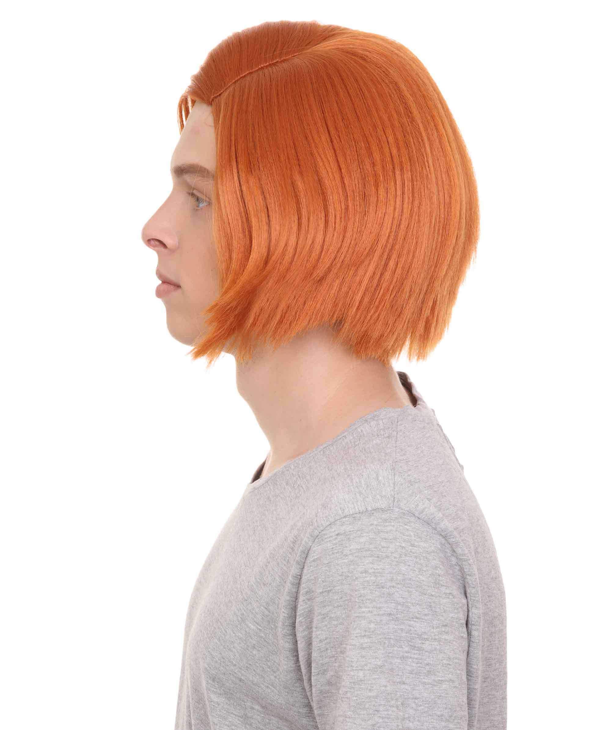 HPO Men's Evil Killer Doll Chuck Ginger Wig, Short Scary Play Movie Classic, Halloween Wig - Orange, 22 inches - Image 2