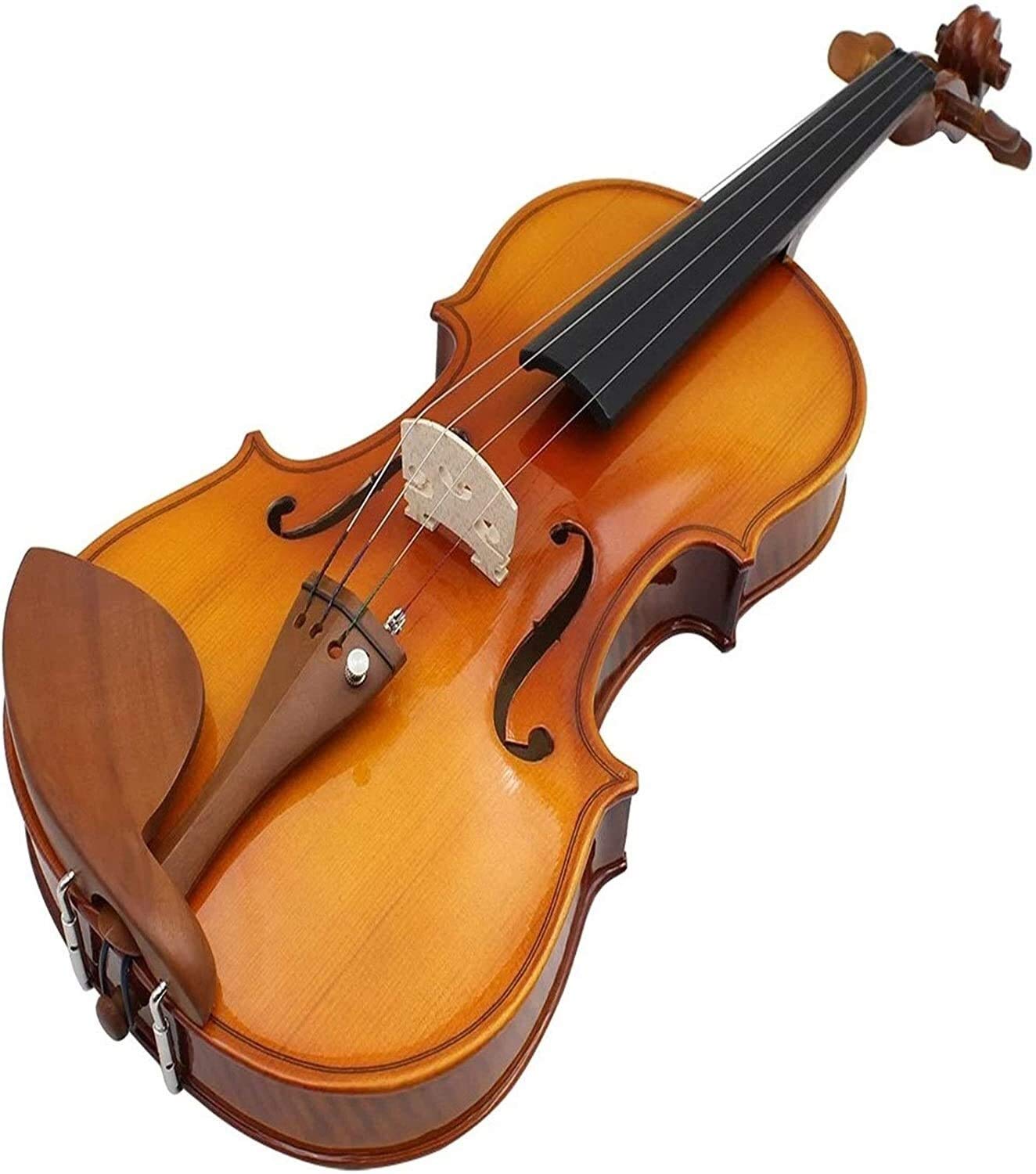 Violino standard da studente, per principianti, Violino Full Size Acustico Naturale Legno Massello Abete Fiamma Acero Impiallacciatura Violino Violino for Principianti Studente Esecutore Parti In Legn