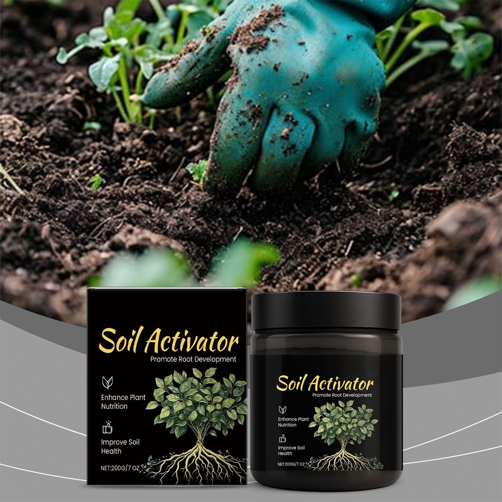 Activador de Suelo,Suave, Seguro y Fácil de Usar para Principiantes,Activador de Suelo para Jardín - para Césped, Patio, Balcón, Terraza, Jardín, y Más