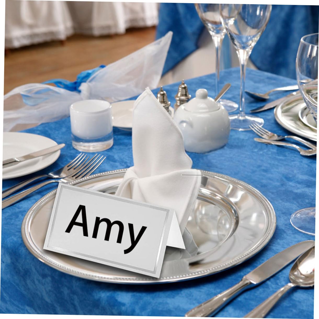 200 Tischkarten ohne Grate aus Papier Rundes Kreatives Design für Hochzeit und Bankette Leicht zu Beschriften und Elegante Namenskärtchen für Tisch