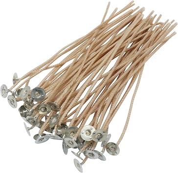 CD10 Candle Wick, 100 Pcs 6 inch Candle Wicks for DIY Making Supplies