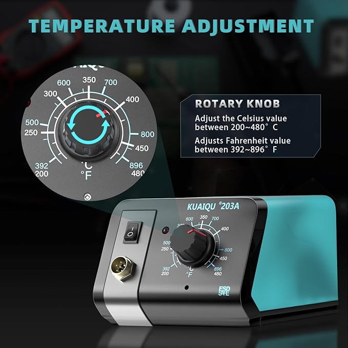 Estación De Soldadura Digital 75W Control Preciso 110V miniatura 4