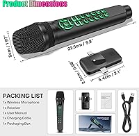 Vista 7 de Micrófono de karaoke con tarjeta de sonido integrada, micrófono Bluetooth MC9 micrófono inalámbrico para teléfono/PC, cancelación de ruido cambiador