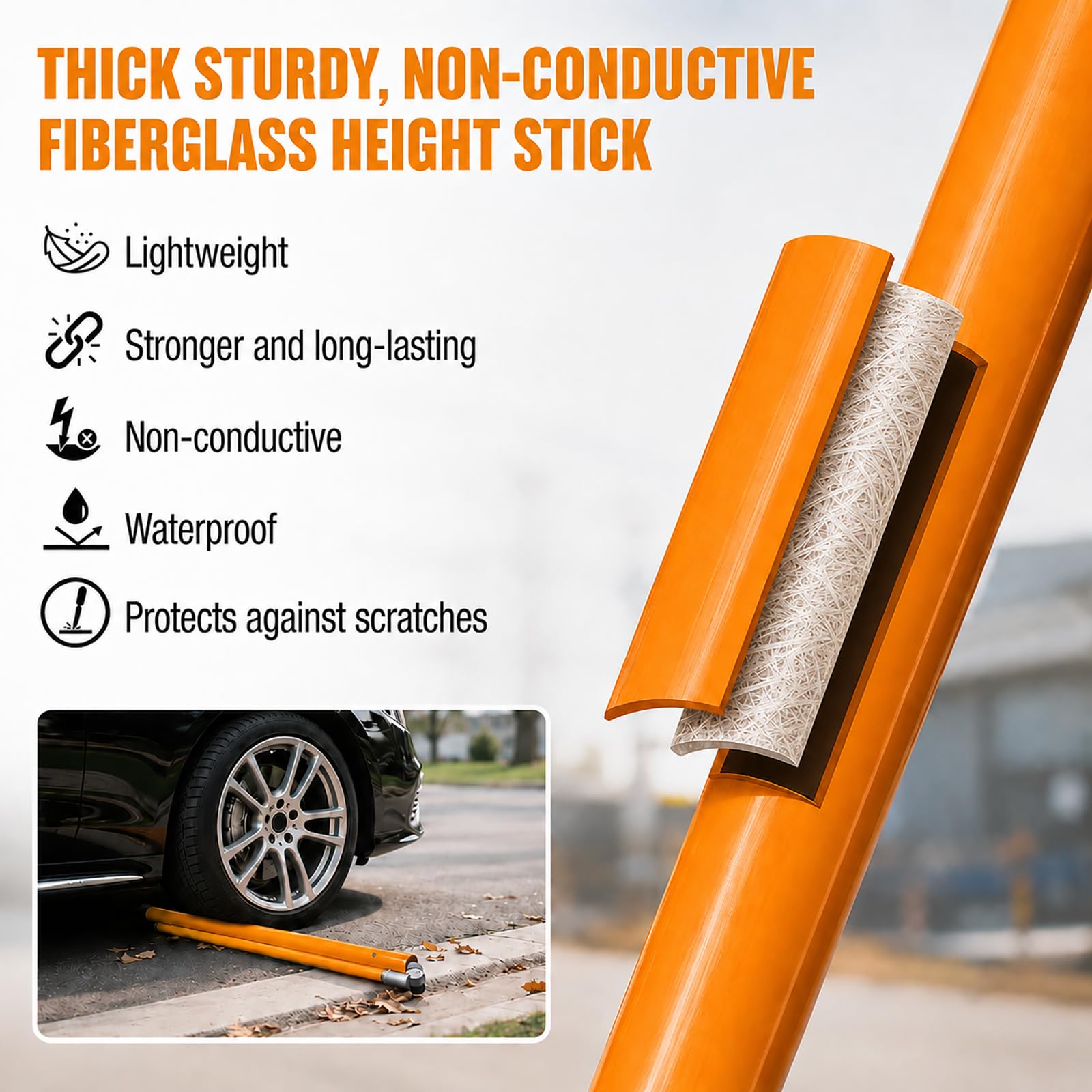 20FT Load Height Stick - Truck & Trailer Measurement -6